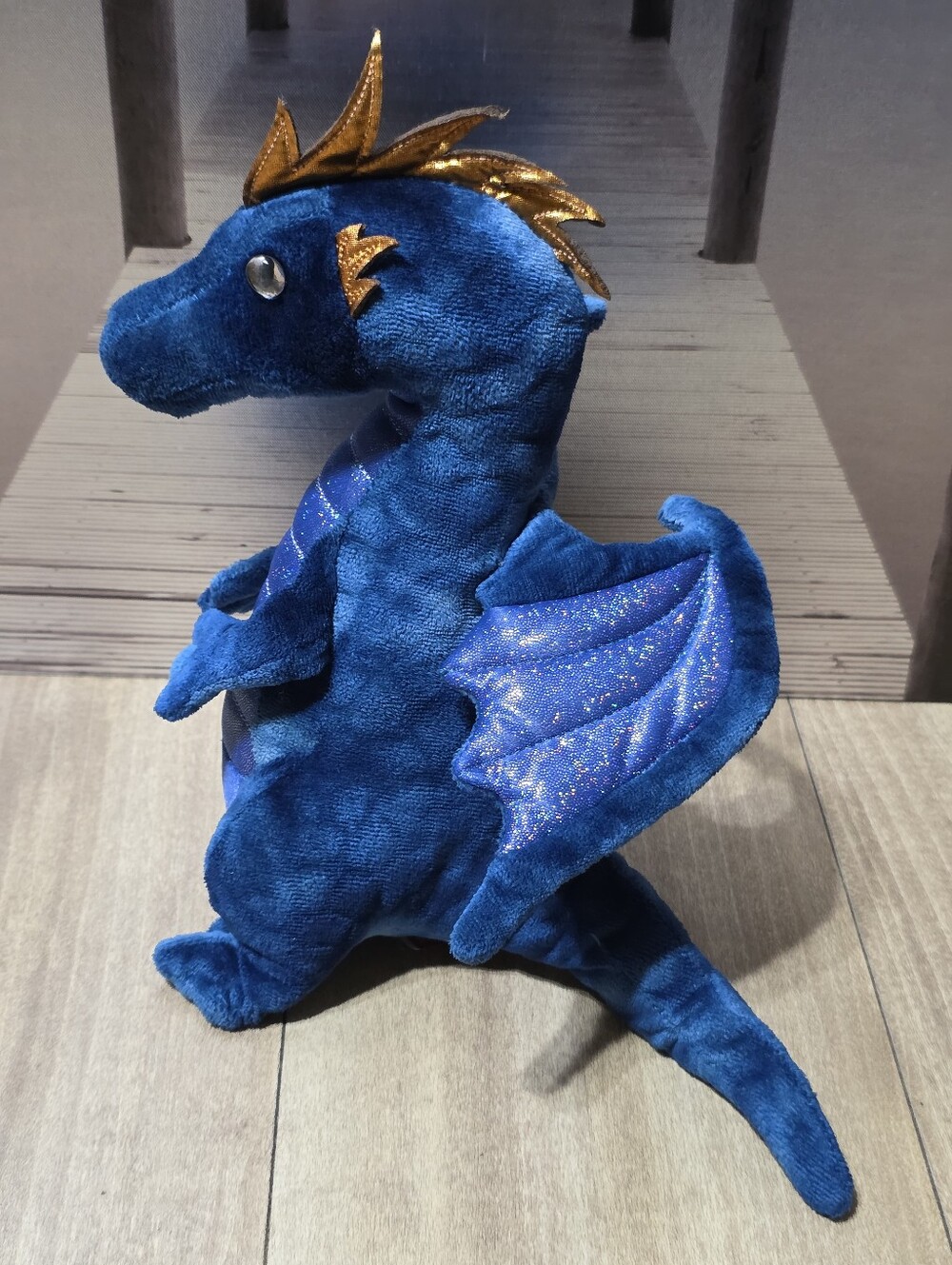 Douglas Cuddle Zander Blue Dragon Plush Stuffed Animal Toy
